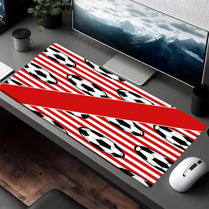Soccer Theme Mouse Pad, Non Slip Rubber Base, Multifunctional Office & Home Decor, Perfect for Workspace Personalization.