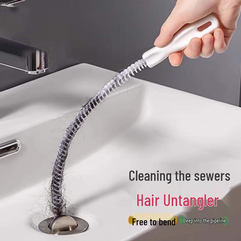 

Sewer Cleaning Brush: Kitchen Sink & Floor Drain Hair Remover 45cm (bare)