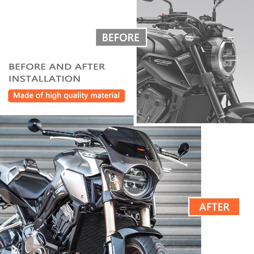 For HONDA CB650R CB650 2019-2023 CB650 R Motorcycle Accessories Headlight Fairing Front Head Windshield Cover Windscreen