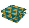 Vargottam Perfect Outdoor Indoor Square Corner Seat Cushions Water-Resistant Lounge Chair 18.5" X 16" Home Office Patio Furniture