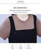 Plus Size Women's Two-Piece Splice Casual Loose Slim Summer Slit Dress