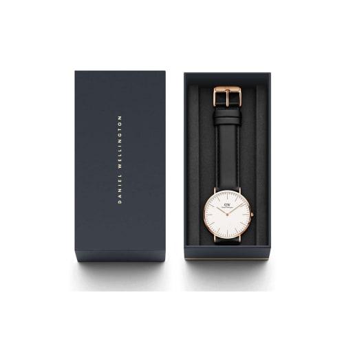 [Official Shop/2-Year Warranty/Authentic Import] Daniel Wellington DW Men's Classic Sheffield 40mm Watch, Stylish and Popular for Business, Leather, G