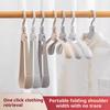 foldable hanger Household Non-slip Hanger, Thick And Wide Shoulder Plastic Drying Rack, Used To Hang Clothes Wholesalers