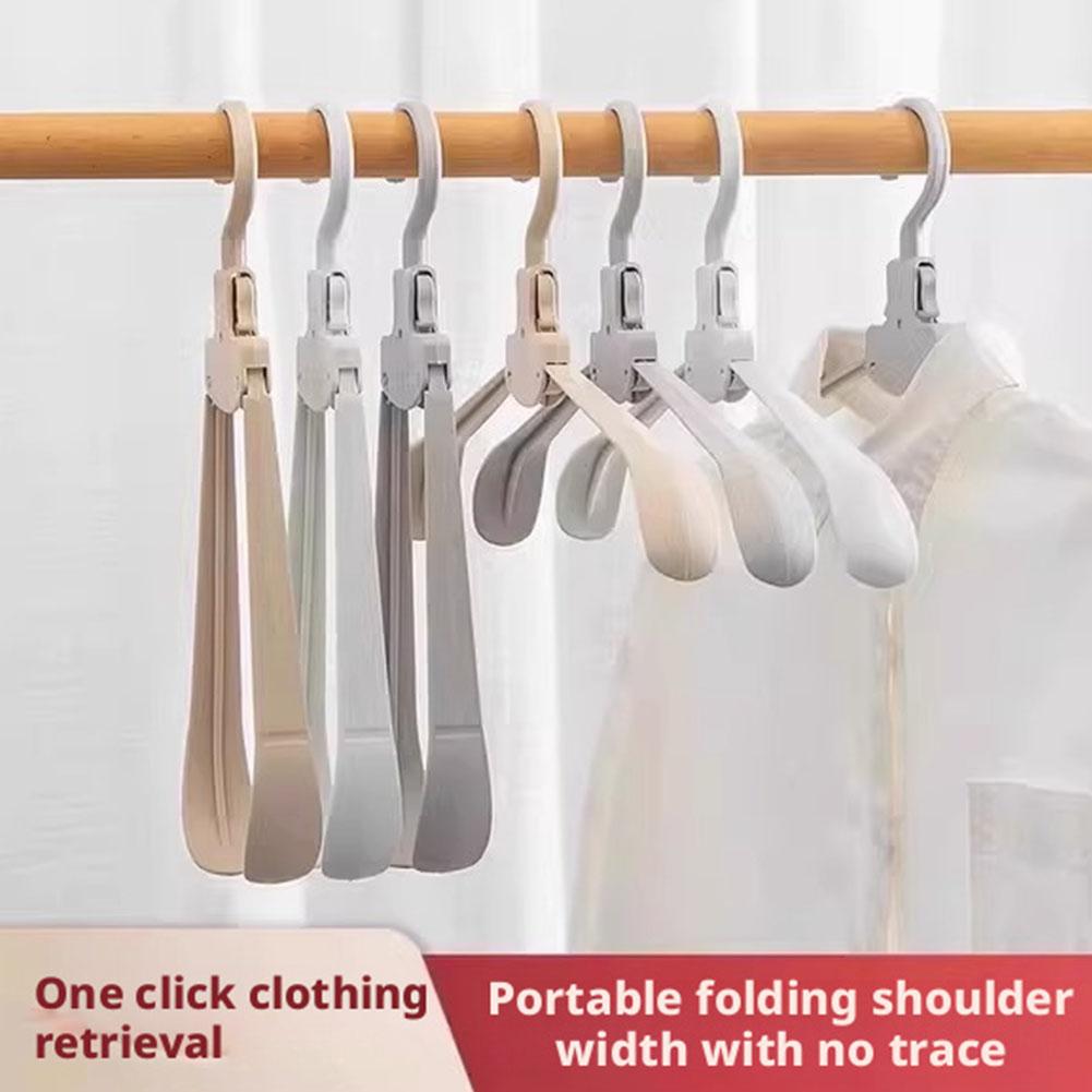 foldable hanger Household Non-slip Hanger, Thick And Wide Shoulder Plastic Drying Rack, Used To Hang Clothes Wholesalers