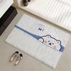 Floor Mat Eco Flannel Doormat Non-Slip Odorless Indoor Soft Short Plush Floor Rug Cute INS Aesthetic Style