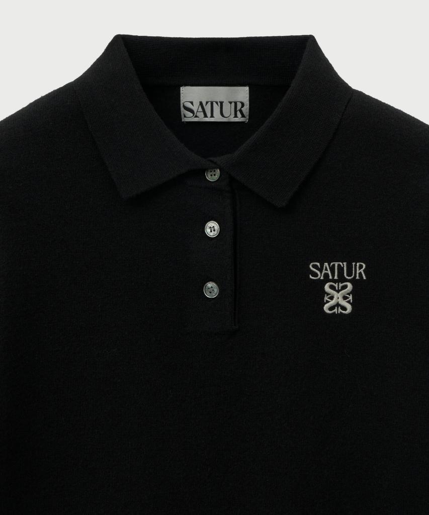 Seteo (W) Basic Polo Knit Black