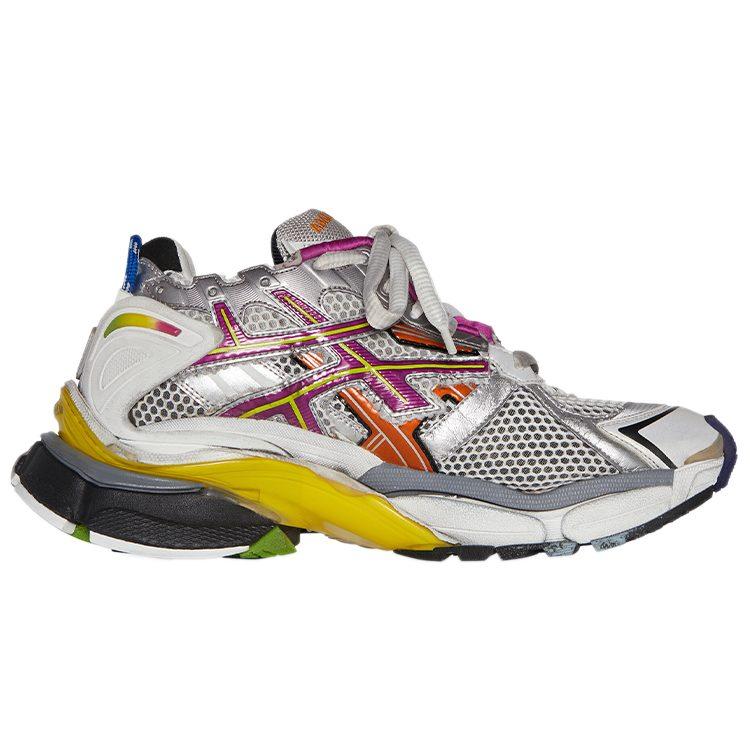 Balenciaga Runner Fabric Low Top Chunky Sneakers Women's Gray Color 677402W3RB68123