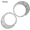 2Pcs Chrome/Black Front Fog Light Cover Fog Light Trim Ring For Mini Cooper R56 R55 R57 51117248791 51117248792 Car Accessories