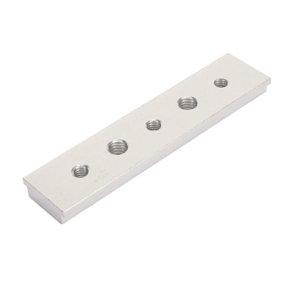 

Aluminum Alloy Material Woodworking Chute Rail Red / silvery T-Track Jig Woodworking срібний