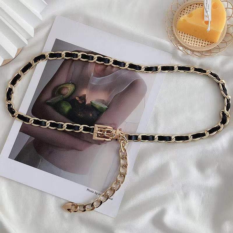 Waist Chain for Women Retro Sexy Fashion Multi-layer Body Chain Personalized Geometric Trendy Metal Chain European and American Waist Chain