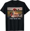 Funny Goose Ballfield Baseball Field I Live Here Now T-Shirt