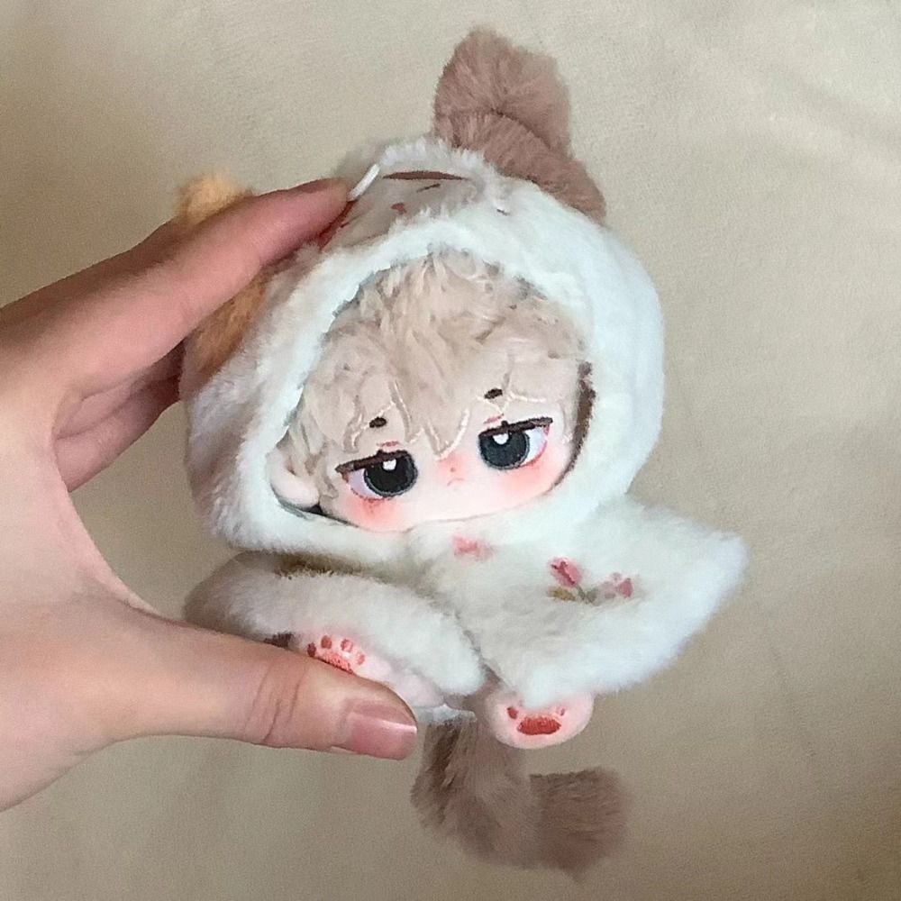 Petit Manteau Vêtements de Poupée 10cm Vêtements Tenue Thème Animal Coton Vêtements de Poupée Déguisement Poupée Kawaii Manteau de Chat Jouet DIY