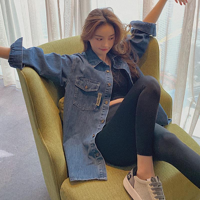 Layered Denim Jacket: Women's Loose Slim Fit, Trendy Korean Style, Spring/Autumn 2022