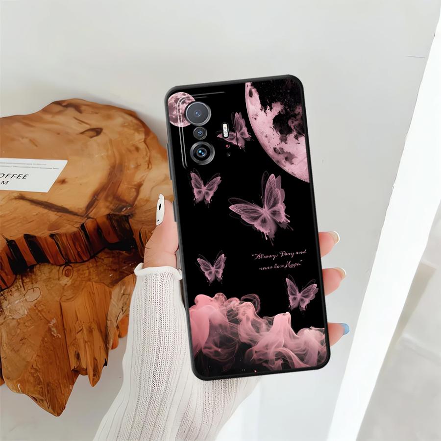 Simple Butterfly Funda Phone Cover Case for Xiaomi Mi 12T Pro 12X 11T 10T 11 12 14 13 Lite