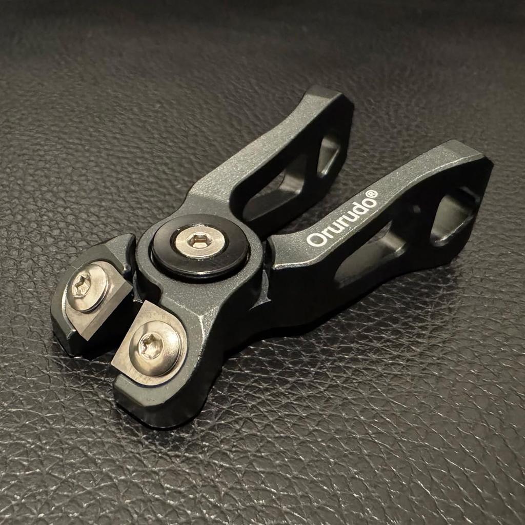 Olerud Fishing Tackle Super Spaspardo Line Tungsten Blade X Scissors with Super Cutting Performance for PE Angled Blade Carabiner Fitted Cutter