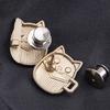 4 Pairs Jeans Button Pins No Sewing Required Trousers Waist Tightener Lovely Cats Waist Buckles Trouser Button Pins