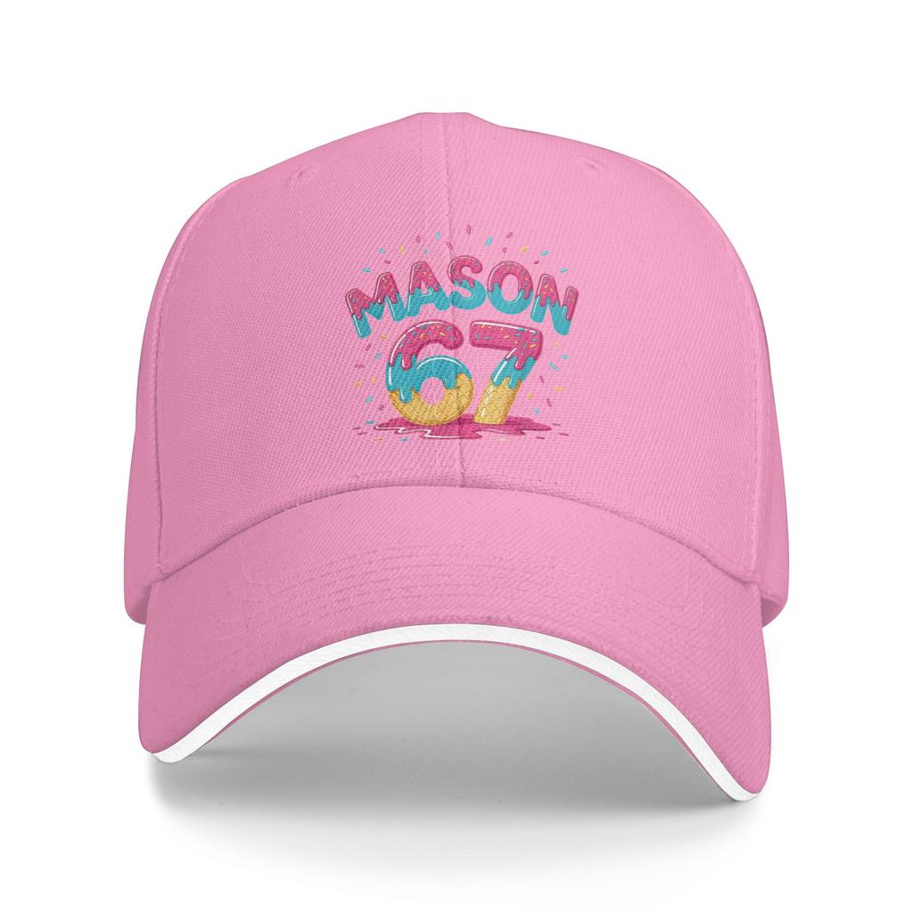 Number Ice Cream Drip Six Seven Meme th Birthday Baseball Cap Hip Hop Sandwich Hats Unisex Adjustable Hats Cap Fishing