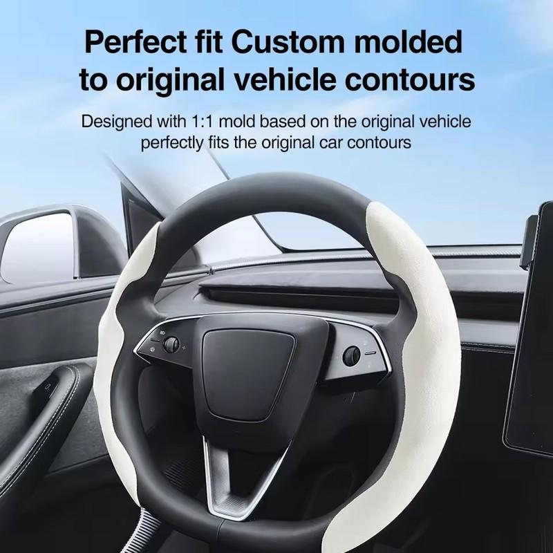 For Tesla Model 3/Y Highland Juniper 2025+ Steering Wheel Cover All Season Universal Sports Steering Wheel Cover Car Accessories