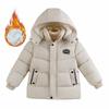 Boys Thickened Jacket Children's Padded Coat Winter Warm Casual Outerwear Kids Hooded Zip-Up Parkas Autumn Fashion Cotton Clothe
