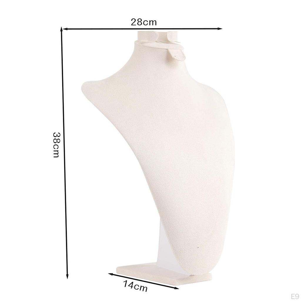 Jewelry Display Stand Holder Decoration Stylish Necklace Bust Organizer for Countertop Vanity