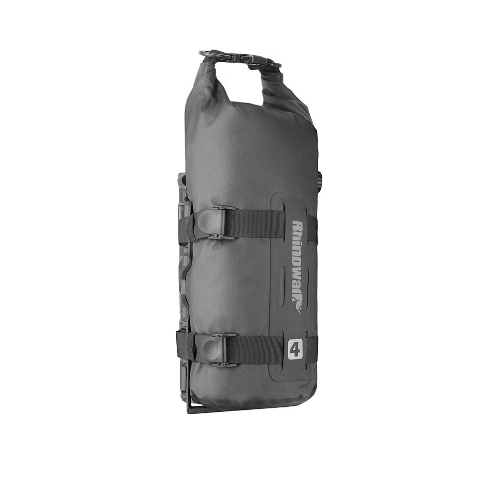 Rhinowalk Waterproof Bike Fork Bag Bicycle 4 Liter Lightweight Dry Pack Bike Bag Quick Release Fork Bikepacking Pack Nylon&Unisex чёрный