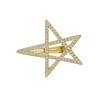 1pc Star Shaped 925 Sterling Silver Hair Clip Platinum Plated Moissanite Pendant Charm Geometric Design for Women Factory