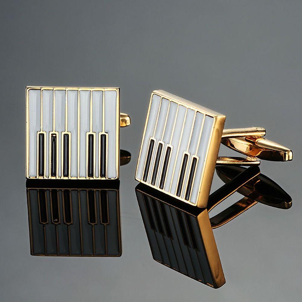 Treble Clef Guitar Cuff Links Drum Music Instrument Series Cufflinks Music Note Sleeve Button Men