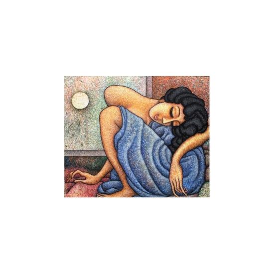 

ARTH Женская тема Сибсадай Чаудхури Акрил на холсте (40 x 36 дюймов | 101.6 x 91.4 см) – Подписанное вручную и оформленное настенное искусство