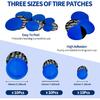 33PCS Tire Repair Patch Tools Tire Patch Kit, 30PCS Tire Patches(32Mm/ 42Mm/ 58Mm With Tire Patch Roller, Tire Repair Buffing Wheel, Tire Inner Liner