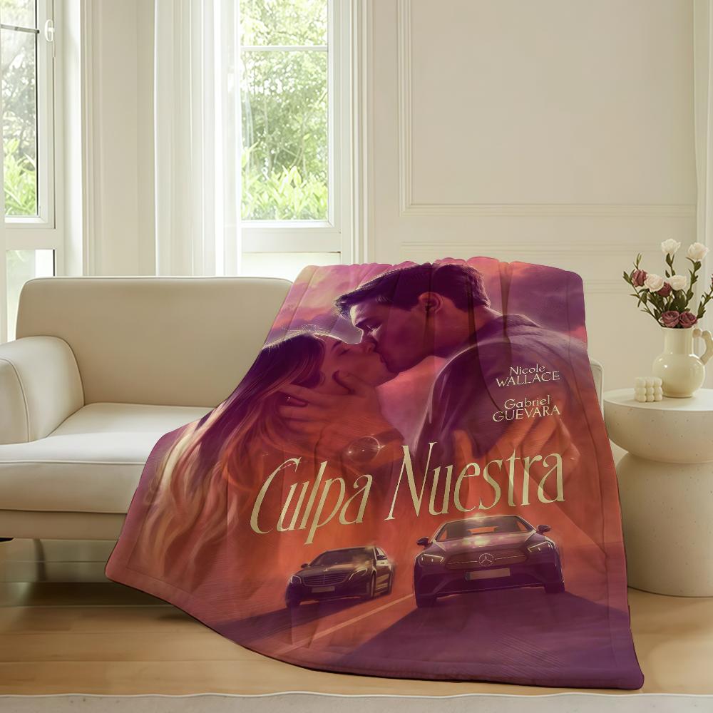 

Romance TV series C-Culpa M-Mia Blanket For Sofa Office Bed Plane Travel Sleep Read Relax Camping Soft And Warm 30x40in