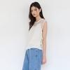 Thursday Island Flower Embroidery Mesh Sleeveless Blouse T264mbl283w
