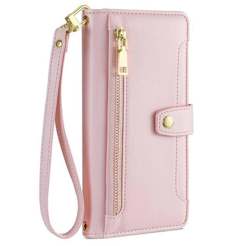 Flip Case for Xiaomi Poco F8 Ultra, Wallet Zipper Pocket, Pink
