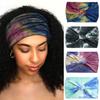 Bands for Women Girls Yoga Sport Head Wraps Twist Headbands Wide Knotted Headbands Tie Dye Turban