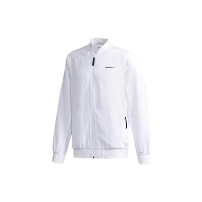 Veste Bomber Décontractée Solide Neo Zippée Homme Vêtements d'Extérieur Blanc DN7379