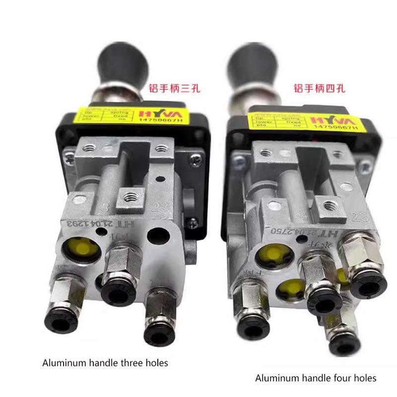 Heavy Truck Accessories Car Large Box Lift Hydraulic Control Valve Muck Dump  Truck Slow Down Manual 3-hole Switch