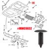 MWC9832 MWC9832LUH MWC9832PMA Dachhimmel Verkleidung Schwarz Clips Dachhimmel Verkleidungsclips FÜR Land Rover Defender 90 110 Discovery