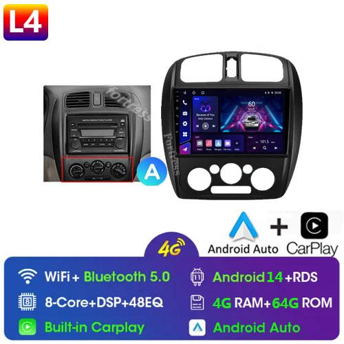Fortress 8G+128G QLED Car Radio For Mazda 323 BJ 2000-2003 Multimedia Video Player Auto Navigation Android 13 2din DVD Head Unit