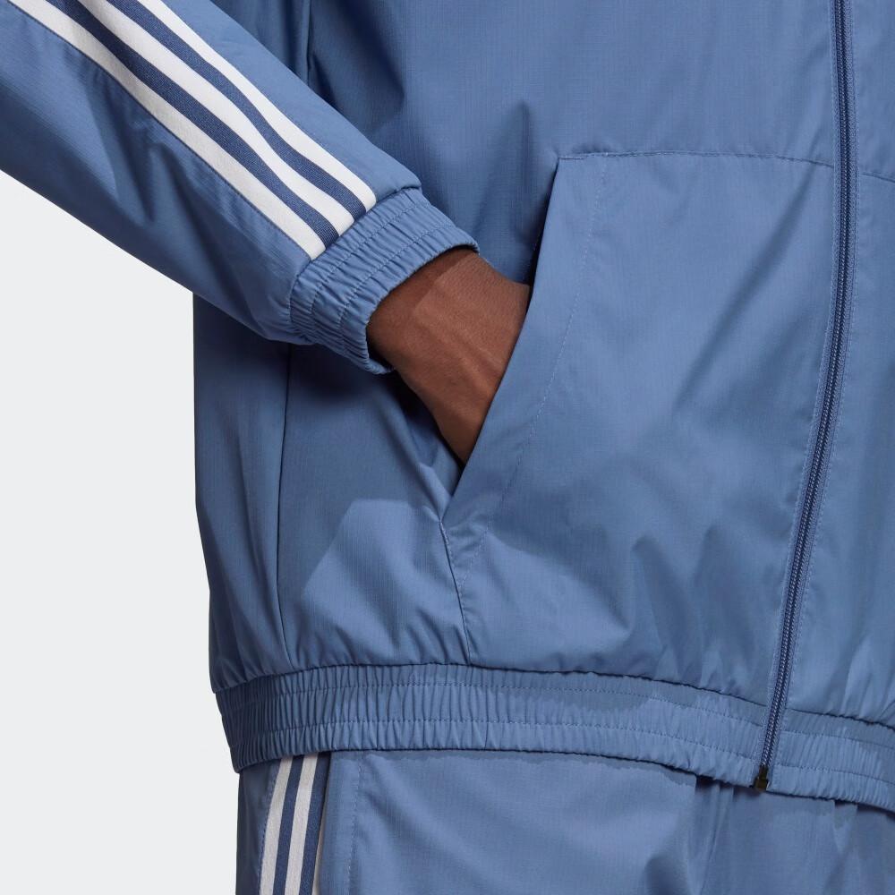 Adidas Originals Minimalist Classic Sports Retro Striped Jacket Men Jacket Dark-Blue JM2715
