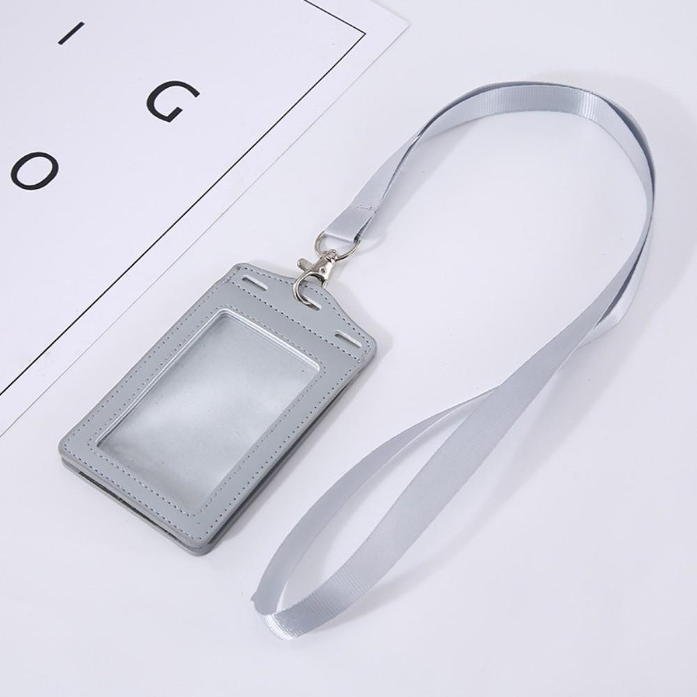 PU Leather Badge Holder Trifold Duty ID Card Holder for ID Name Card Business Name Tag Student ID Card