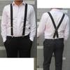 Fashion Suspender Adjustable Elastic X Back Clips On Pants Braces for Men and Women