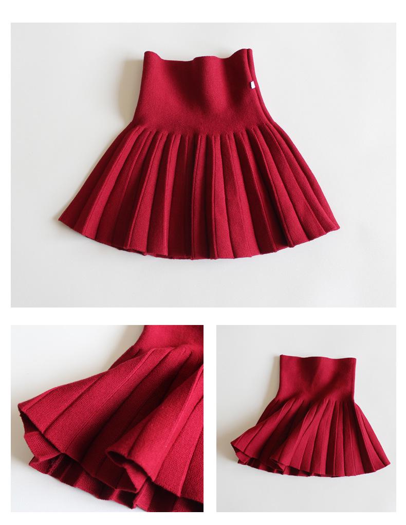 Girls' Midi Skirts: Princess Pleated Puffy Dresses for Kids