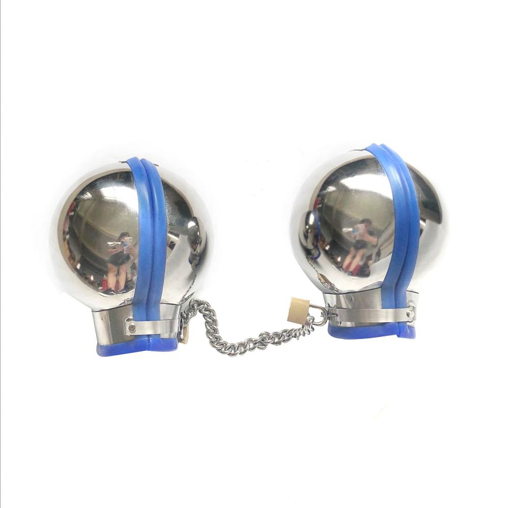 Metal Ball Helmet Handcuffs Restraint Multi Colors Full Cover Head Hood Wrist Cuffs Bondage Erotic Sex Toys for Couple