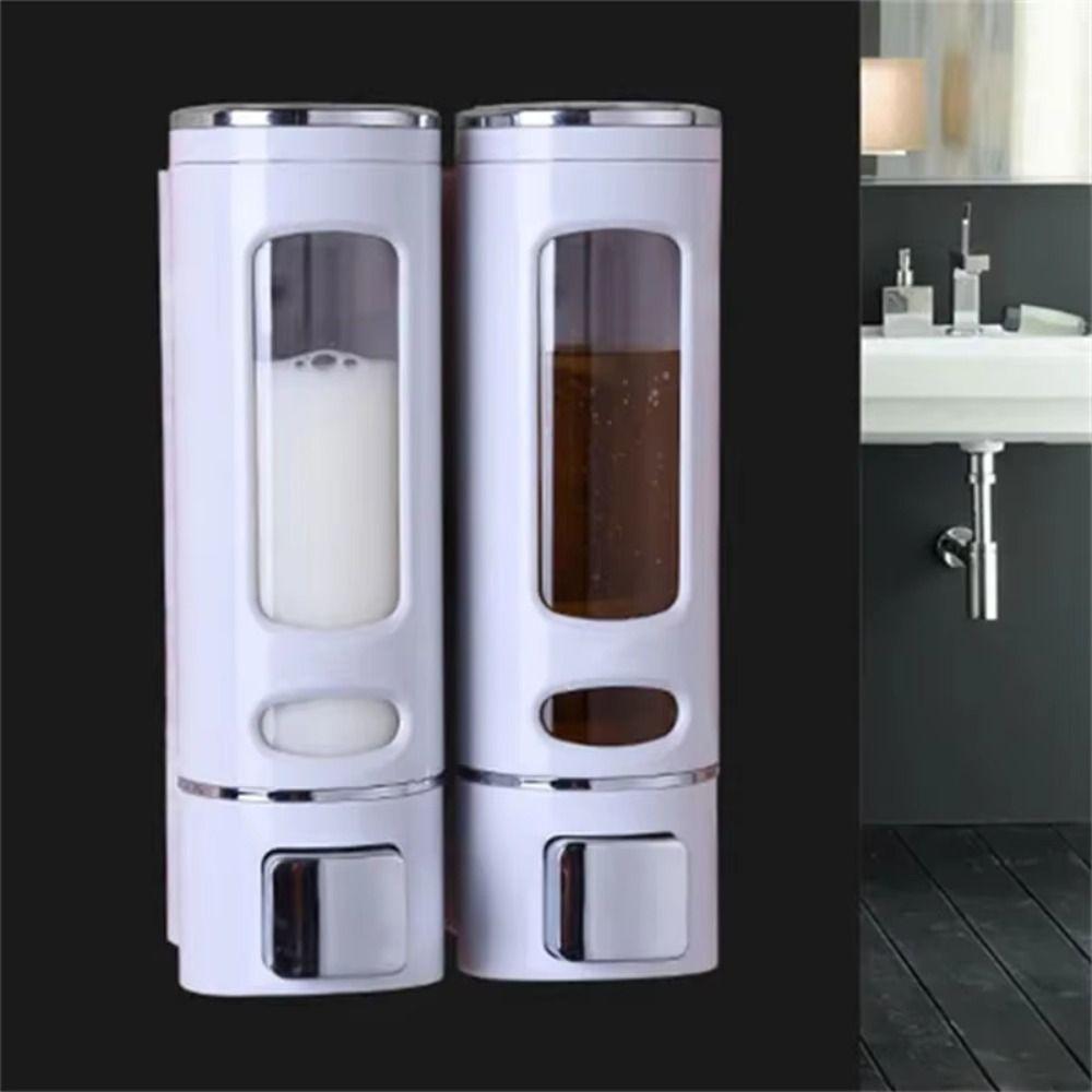 Manual Press Liquid Soap Container Wall-Mount Hand Sanitizer Jar Soap Dispenser  Shampoo