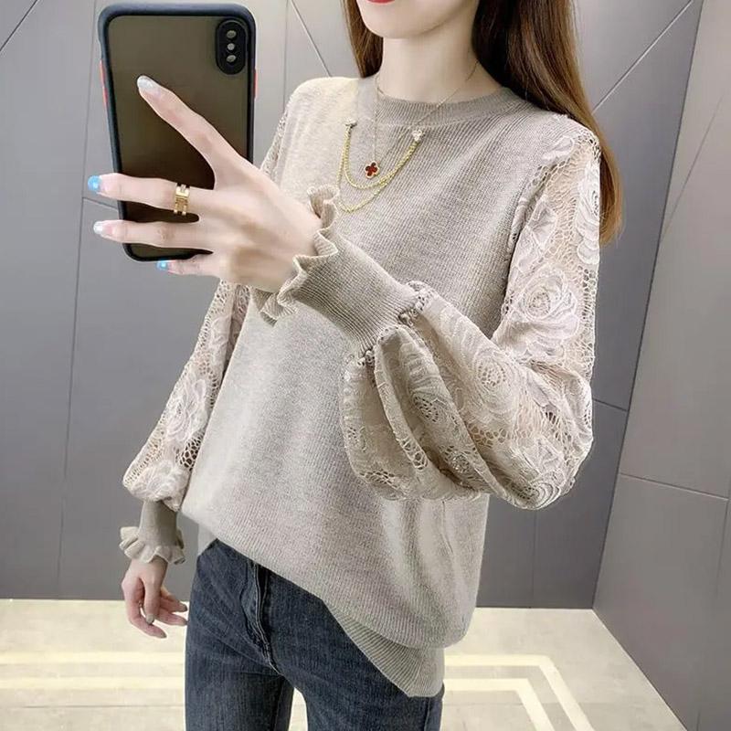 Sweater for Women Autumn Winter  Pullover Warm  Stretchy Long Sleeve Oversize Jumper Tops