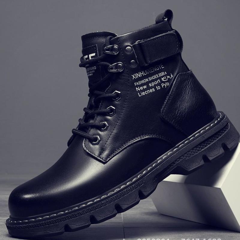 New High Top Man Boots Comfortable Wear-resistant Waterproof Lace-Up Men Casual Boot 2024 Fashion Hot Selling Men's Hiking Boots