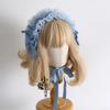 Original Multi-color Lamp Shadow Lolita Headband Small Ribbon Lace Bow Silk Satin Ballet Headband Hair Accessories for Women