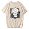 2025 Summer New Jujutsu Kaisen Spell Back To Fight Around Loose Men's and Women's Pullover Short-sleeved T-shirt Summer