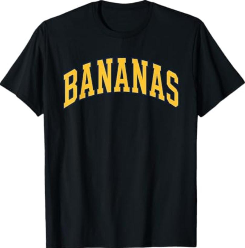 Banana Retro Throwback Popular Fruit Humor Bananas T-Shirt S разноцветный