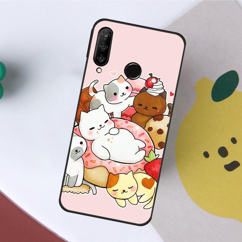 Neko Atsume For Huawei Nova 10 9 SE 11 Pro Y60 Y70 Y90 Y61 Y91 Y72 Y73 12i 11i 8i P20 P40 P30 Lite Case
