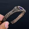 Amethyst Edelstein Schmuckt, Reiner Kupferdraht gewickelter Armreif, Edelstein Draht Armreif Schmuck,
